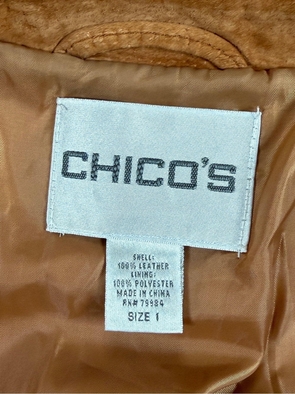 Vintage Tan Suede Leather Western Fringe Jacket Women’s 1 Small Button Front Y2K - Picture 5 of 8